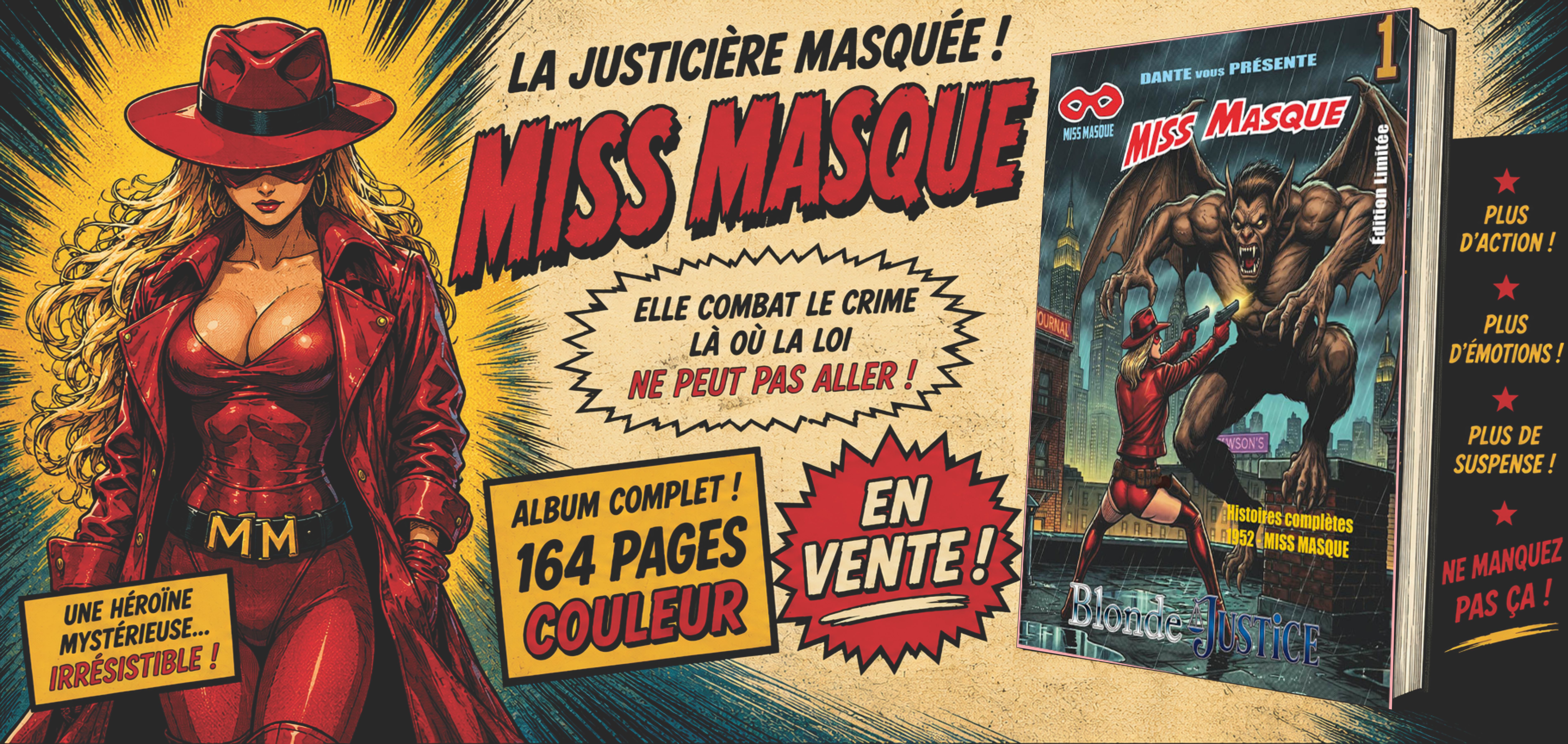 Annonce Miss Masque, la justicière masquée